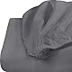 Utopia Bedding - 2er Set Spannbettlaken 180x200cm - Grau - Gebürstete Mikrofaser Spannbetttuch - 35 cm Tiefe Tasche