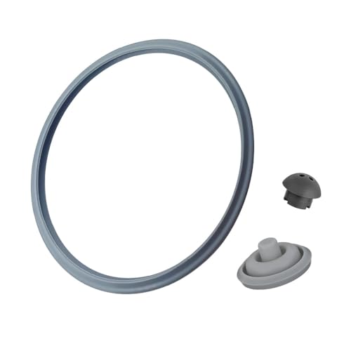 Compatible con WMF Para olla a Presión Piezas de Repuesto, Anillo de Sellado, Sello de Señal de Cocción, Válvula de Seguridad Para La Tapa de La olla a Presión 2.5L/3L/4.5L/6.5L/8.5L (Juego Combinado