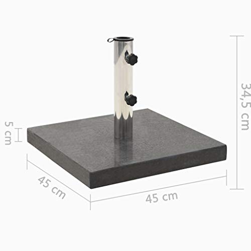 Tidyard Heavy Duty Parasol Base Umbrella Base Stand Granite 30 kg
