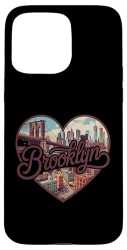 Brooklyn Vintage Heart T-Shirt - Retro NYC Bridge Souvenir �X�}�z�P�[�X iPhone 15 Pro Max �p