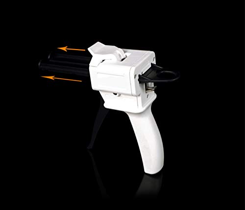 Sdent® Dental Two Components Manual Silicone Glue Gun Dental Silicon Injection Dispenser Gun Dental Silicone Impression Material Light Body Dispenser Gun For 50Ml 1:1/2:1 Type3 #TOP6