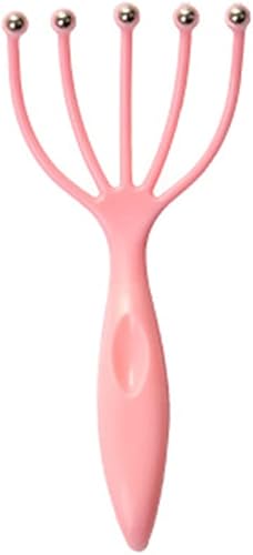 Masajeador de cuero cabelludo, masajeador de cabeza de cabello, 5 garras, masajeador de cuero cabelludo para relajar el estrés, portátil, de mano,