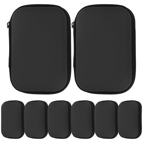 Funda para cables y almacenamiento seguro de discos duros que evita enredos en tu mochila