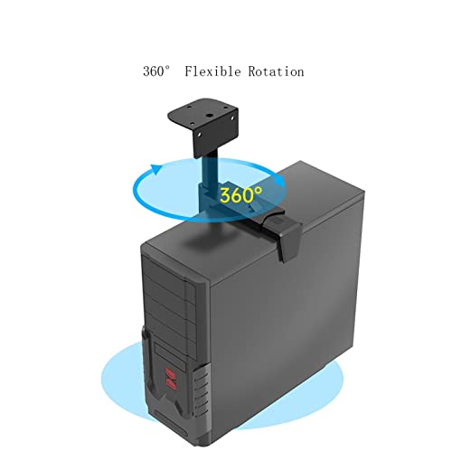 Soporte para CPU soporte CPU colgante de metal para torre PC resistente para escritorio o pared con bandeja miniatura 4