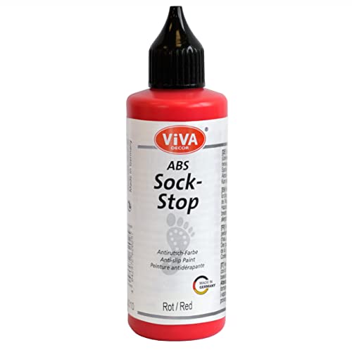 Viva Decor Abs Sock Stop Paint 82Ml-Red