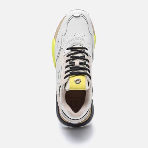 Image of The NSJ358 is a Modern Sneaker Made of Leather, It has a Sporty Made by a Stylish Design for Outstanding Look.Durability and Comfort.