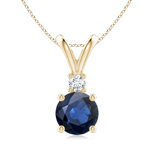 Angara Natural Blue Sapphire Solitaire...