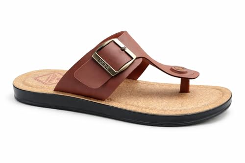 Image of Poddar Slippers, Sandals & Chappals for Men | Synthetic Leather Comfortable Footwear | Daily Use, Casual, Party, Stylish, Durable, Waterproof, Soft Sole, Anti-Slip (30052 Slipper)
