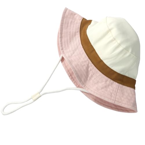 DINGDONG'S CLOSET Baby Toddler Kid Boy Girl Summer Sun Protection Cotton Linen Patchwork Bucket Hat Sunhat3