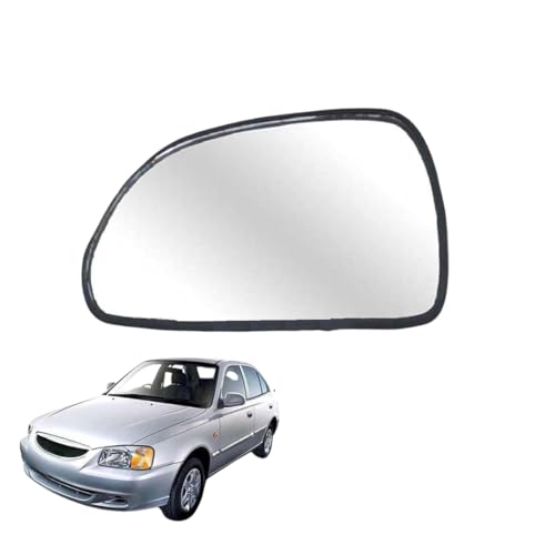Image of Kylo Accent Passenger Side (Left Side) Car Side Mirror Glass /Tukdi /Sub Mirror Plate