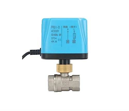 Vanne à bille motorisée 1/2 inox 110V normalement ouverte