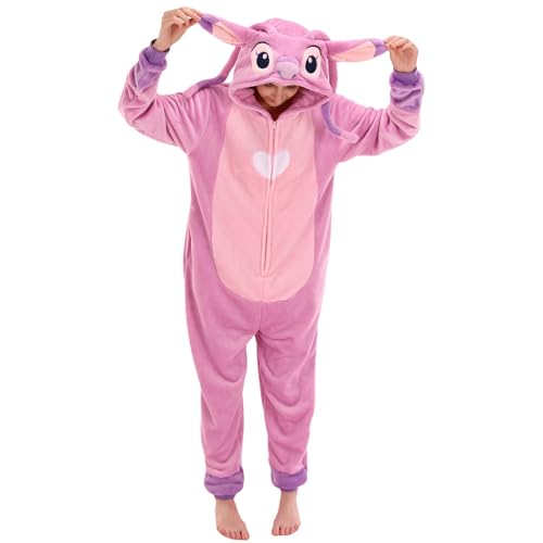 COSUSKET Snug Fit Unisex Adult Onesie Pajamas, Flannel Cosplay Animal One Piece Halloween Costume Sleepwear Homewear