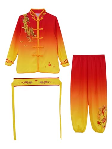 Jugaoge Kids Boys Girls Tai Chi Morning Exercise Uniform Chinese Kung Fu Martial Arts Sports Suit Activewear3