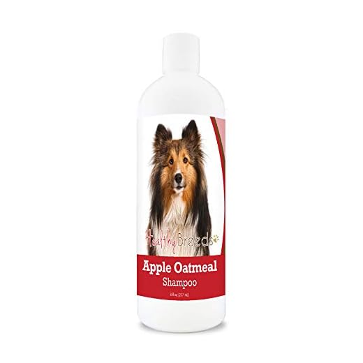 Healthy Breeds Shetland Sheepdog Apple Oatmeal Dog Shampoo - All Natural, Tearless & Hypoallergenic Cleanser & Conditioner - Best for Dry, Itchy or Irritated Skin - 8 oz