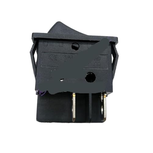 Interruptor basculante KCD4 negro de 16 amperios y 250 voltios para paneles 3