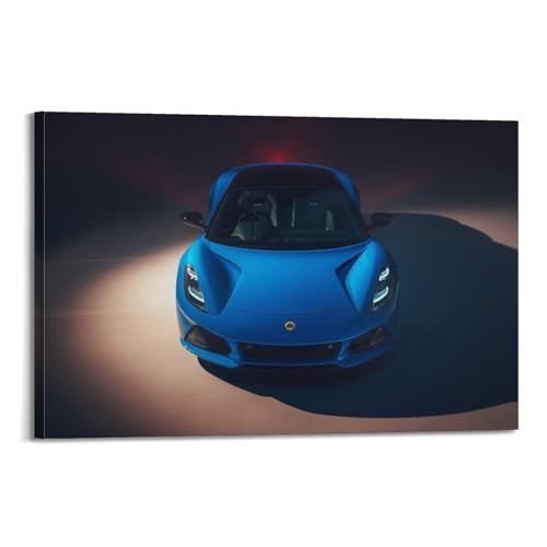 Lotus Emira poster décoratif sur toile de course 50x75 cm pour salon