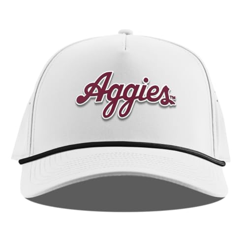 Image of Branded Bills Texas A&M Aggies Script Curved 5 Panel Hat for Men