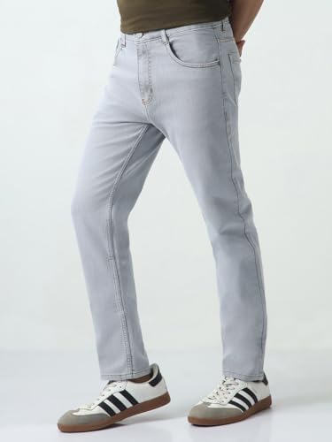 Image of Urbano Fashion Men's Slim Fit Washed Denim Jeans Stretchable