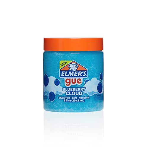 Elmer's GUE Pre Made Slime, Blueberry Cloud Slime, Scented, 2 Count