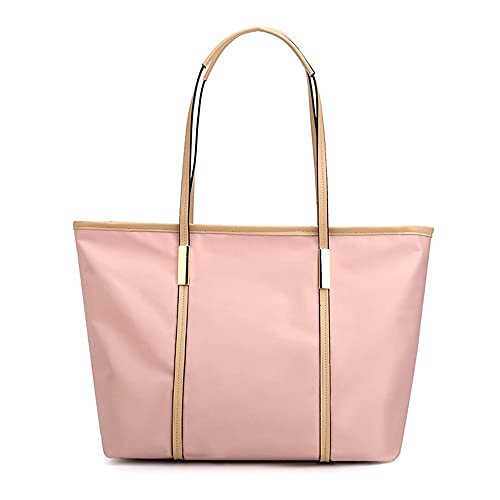 Sac à main imperméable grande capacité en tissu Oxford couleur rose