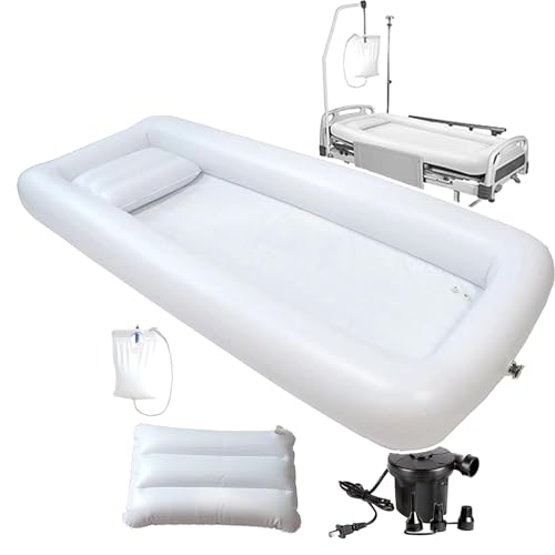 Kit baignoire gonflable de chevet pour éviter les transferts au lit