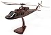 S76 Sikorsky Helicopter Wood Model