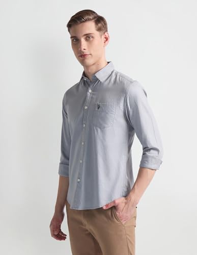 Image of U.S. Polo ASSN. Men's Cotton Slim Fit Shirt