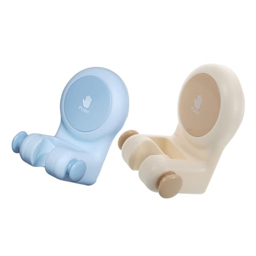 AKOOSY 2 Piezas Soporte De Ducha Titular De La Cabeza De Ducha Poseedor Montar Soporte De Pared para Cabezal De Ducha Soporte De Montaje En Pared Soporte De Succión El Plastico