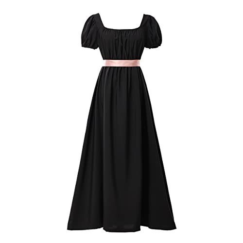 Amazon.com: Tea Party Dress for Women Vintage Regency Dress Victorian Ball  Gown (Black, Small) : Clothing, Shoes & Jewelry