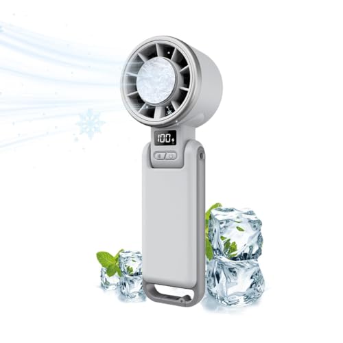 Ventilador de mano recargable portátil de 4000 mAh para evitar el calor en exteriores 6