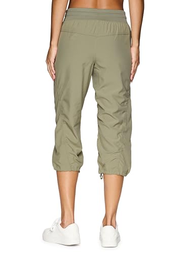 Image of RBX Active Capri Pants for Women Joggers Stretch Lightweight Women's Casual Pant Capri with Drawstring