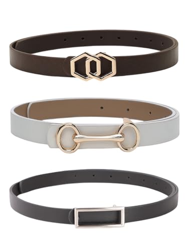 Image of CRUSSET Stylish Faux Leather Waist Belt for Women -Jeans & Dresses - Fashionable & Comfortable