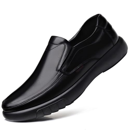 Dress Shoes for Men Men's Genuine Leather Casual Loafers Anti-Slip Rubber Sole Comfortable & Stylish Shoes for Everyday Wear