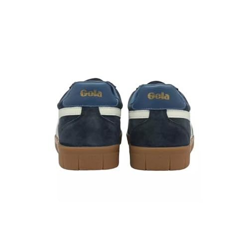 Image of Gola Men's Hurricane Suede Navy /Off-White /Marine Blue /Gum 12 Medium
