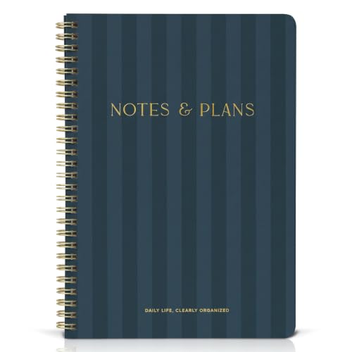 Hermoso planificador diario y cuaderno con horario por hora, bloc de notas estético en espiral para organizar fácilmente tus tareas y citas, elegante libro y suministros escolares u oficina para