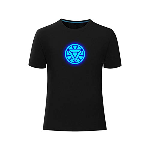 SEYE1u00b0 La Camiseta De Los Hombres, La Camiseta De Iron Man, Una Camisa Juvenil Unisex, La Batalla Final, Puede Brillar por La Noche
