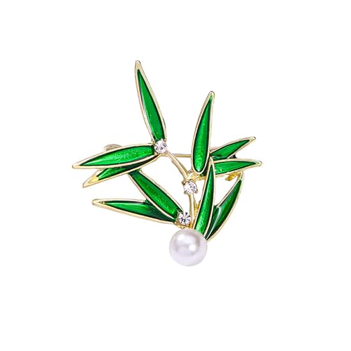 Image of Rhinestone Flower Brooch 18K Gold Plated Flower Floral Brooch Elegant Pearl Lapel Pin Costume Jewelry Thanksgiving Day Birthday Wedding Gifts for Mom Wife