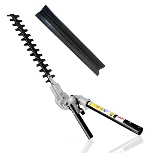 16 Hedge Trimmer Attachment 12 Angle Positon fits for most brands pole saw attachment Trimmerhead brushcuterhead powerhead and Lithium-ion Multi Head System (Black)