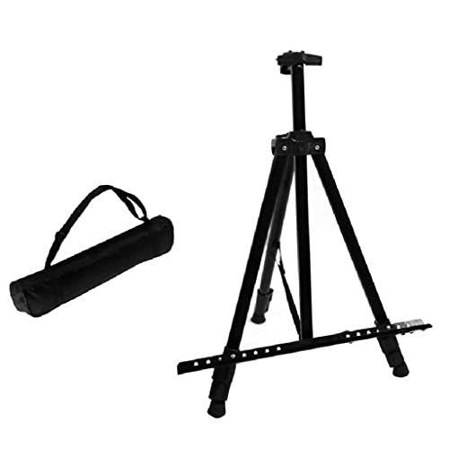 YUYUFA ポータブルメタルイーゼル 調節可能なスケッチペインティングイーゼル アルミトラベルトライアングルイーゼル 画材