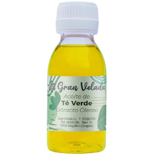Gran Velada - Aceite de Té Verde 5 L | Materia Prima Cosmética para Producción Profesional Rica en Polifenoles y Vitamina E | Ideal para Fabricación de Cremas Masajes y Productos Antiedad