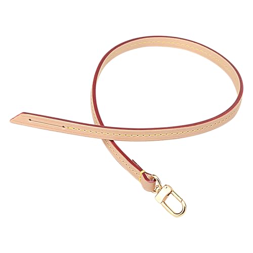 Image of Genuine Vachetta Leather Strap Replacement Handbag Shoulder Purse Strap for Speedy Bags(APRICOT-Width:0.39in,Length:23.6in,Single Buckle)