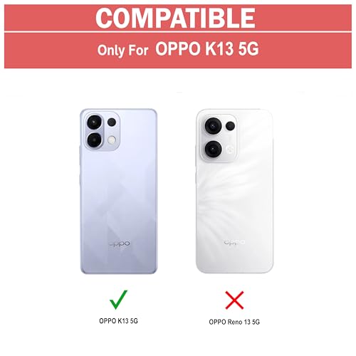 Image of Amazon Brand - Solimo Back Case Cover for Oppo K13 5G | Compatible for Oppo K13 5G Back Cover | Clear Case with Camera Protection | (TPU + PC | Matte Black)