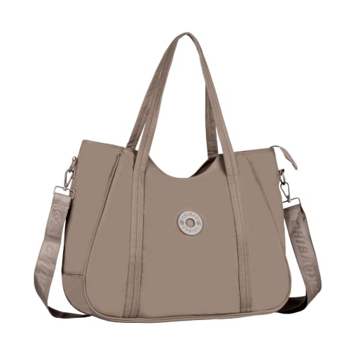 Image of Women's Large Tote Bag for Office, Travel, Shopping, Daily Use | Shoulder Handbag, Gift for Girls, Stylish Ladies Purse | Fits Upto 15.6 inch Laptop, A4 Files etc.
