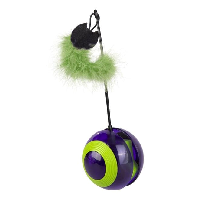 Jouet pour chat balle LED MICA avec faisceau lumineux rotatif automatique