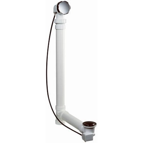 Plumb Pak 645PVC Cable Drive PVC Bath Drain Kit, Polished Chrome