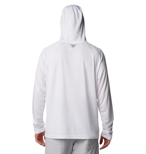 Columbia Men's PFG Solar Stream Hoodie, White, Small2