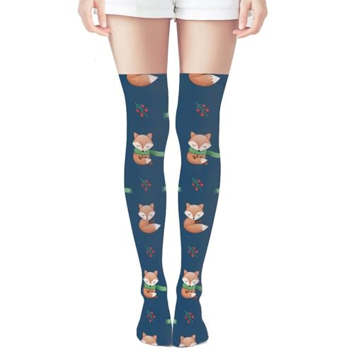 Funny Colorful Knee High Socks Novelty For Teens Christmas Decor Gifts