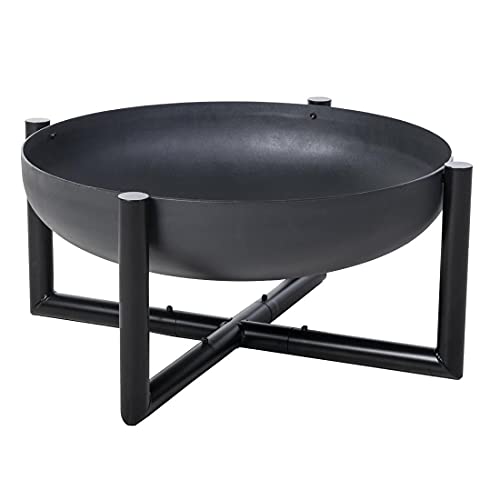 OUTLIV. Basic Feuerschale für den Garten aus Stahl Ø60x40 cm in Schwarz