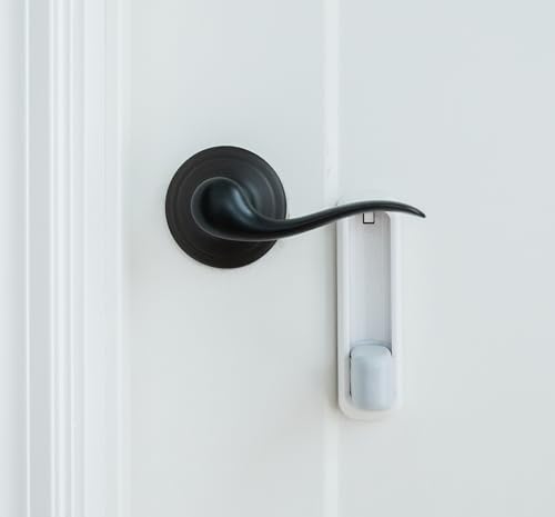 Image of Regalo Home Safety Lever Door Lock, Award-Winning Brand, 3M Adhesive Child Proof Door Lock, White (Pack of 4)