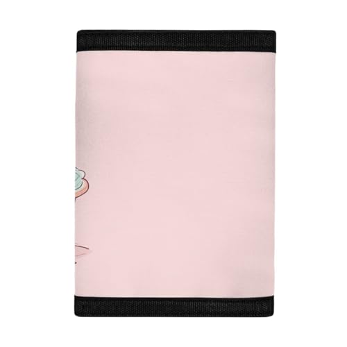 Rnyleeg Kawaii Capybara Wallet for Kids with Coin Pocket Pink Kids Wallets for Girls 5-7 Lightweight Trifold Childrens Wallets for Toddlers Girls Small Purse with Card Holders3